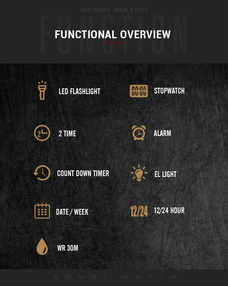 SKMEI Creative LED Flashlight Countdown Sport Watches Men Back Light Display Digital Wristwatch Waterproof Alarm Stopwatch Clock SKMEI Creative LED Flashlight Countdown Sport Watches Men Back Light Display Digital Wristwatch Waterproof Alarm Stopwatch Clock