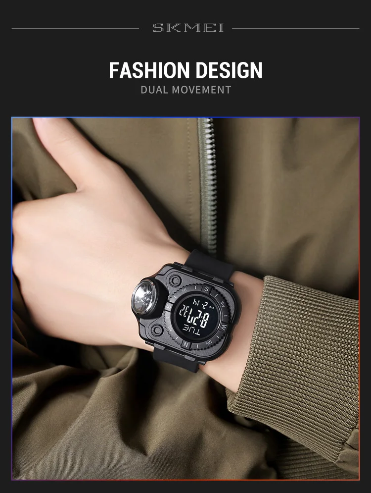 SKMEI Creative LED Flashlight Countdown Sport Watches Men Back Light Display Digital Wristwatch Waterproof Alarm Stopwatch Clock SKMEI Creative LED Flashlight Countdown Sport Watches Men Back Light Display Digital Wristwatch Waterproof Alarm Stopwatch Clock