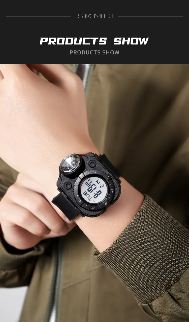 SKMEI Creative LED Flashlight Countdown Sport Watches Men Back Light Display Digital Wristwatch Waterproof Alarm Stopwatch Clock SKMEI Creative LED Flashlight Countdown Sport Watches Men Back Light Display Digital Wristwatch Waterproof Alarm Stopwatch Clock