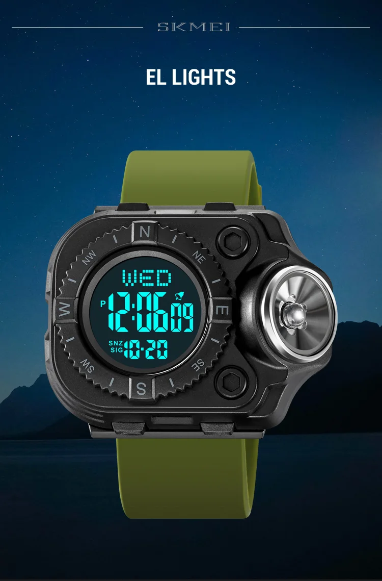 SKMEI Creative LED Flashlight Countdown Sport Watches Men Back Light Display Digital Wristwatch Waterproof Alarm Stopwatch Clock SKMEI Creative LED Flashlight Countdown Sport Watches Men Back Light Display Digital Wristwatch Waterproof Alarm Stopwatch Clock