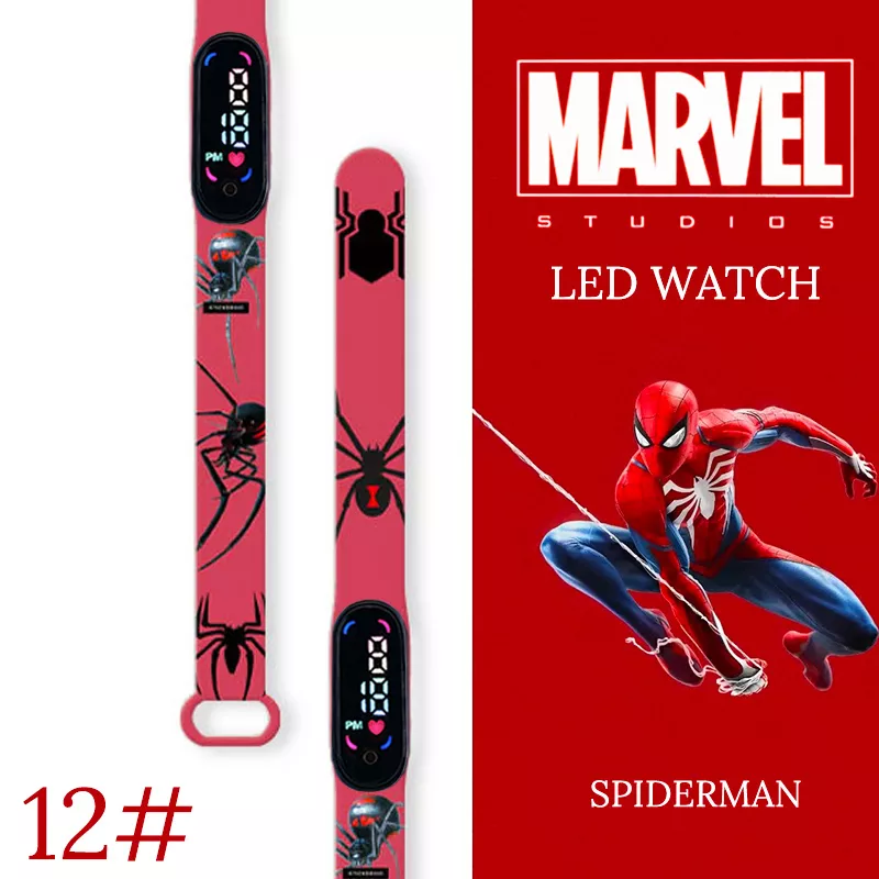 Disney Spiderman Kid's Watches Men Sport Wristband Bracelet Waterproof Children Digital Watch Boys LED Clock relogio montre Disney Spiderman Kid's Watches Men Sport Wristband Bracelet Waterproof Children Digital Watch Boys LED Clock relogio montre