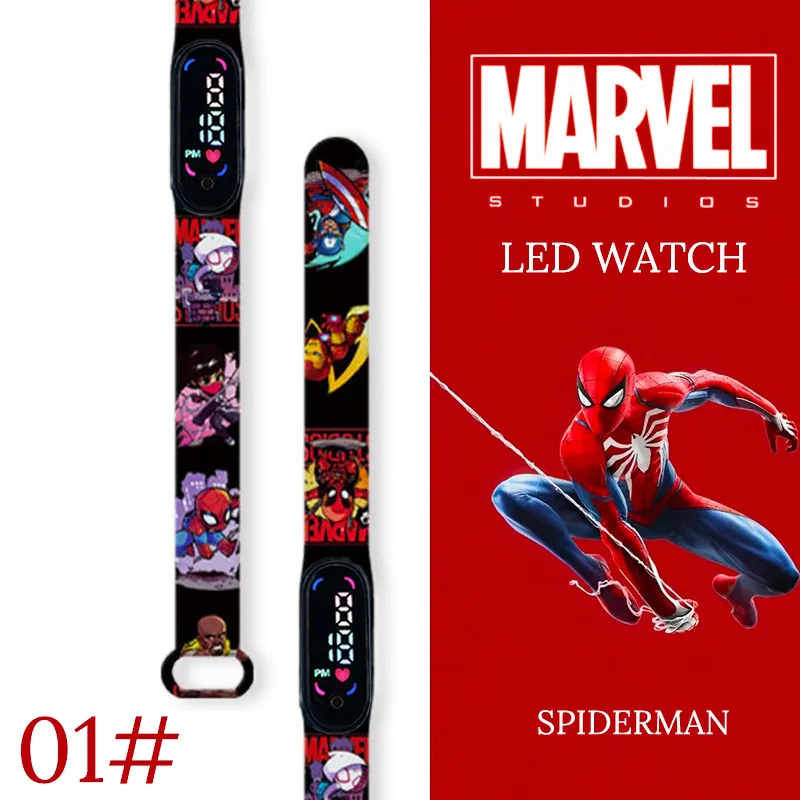Disney Spiderman Kid's Watches Men Sport Wristband Bracelet Waterproof Children Digital Watch Boys LED Clock relogio montre Disney Spiderman Kid's Watches Men Sport Wristband Bracelet Waterproof Children Digital Watch Boys LED Clock relogio montre