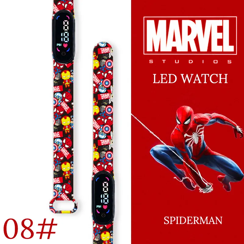 Disney Spiderman Kid's Watches Men Sport Wristband Bracelet Waterproof Children Digital Watch Boys LED Clock relogio montre Disney Spiderman Kid's Watches Men Sport Wristband Bracelet Waterproof Children Digital Watch Boys LED Clock relogio montre