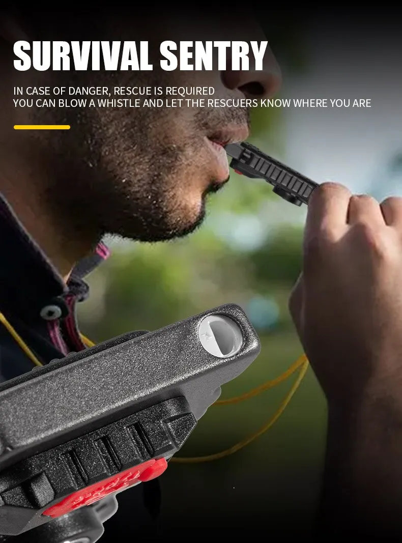 Keychain Flashlights Mini Led Light Selfdefense Whistle Multifunctional Portable Rechargeable 10W Built In Battery For Outdoor